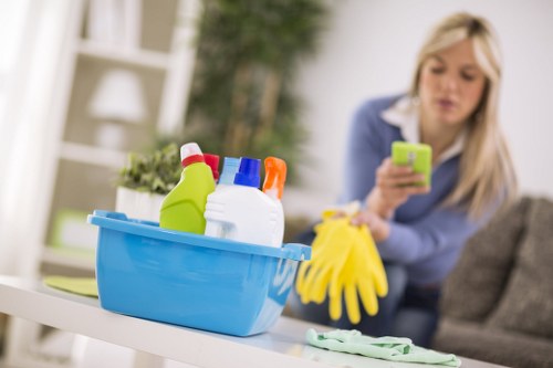 Detailed kitchen cleaning during a move-out clean in Barnet